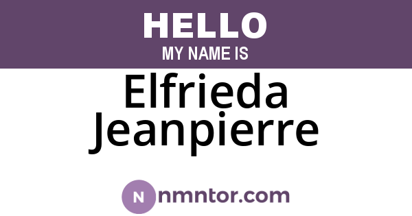 Elfrieda Jeanpierre