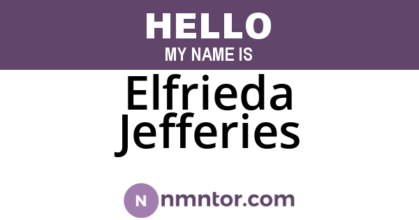 Elfrieda Jefferies