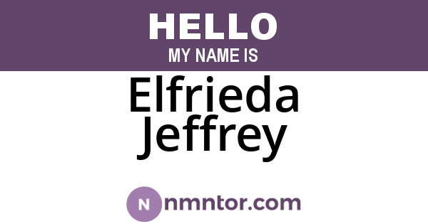 Elfrieda Jeffrey