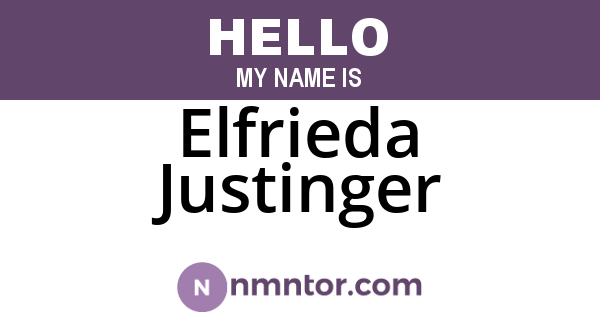 Elfrieda Justinger