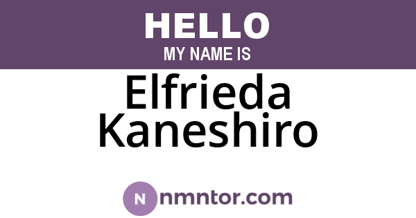 Elfrieda Kaneshiro