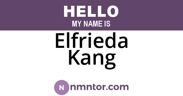 Elfrieda Kang
