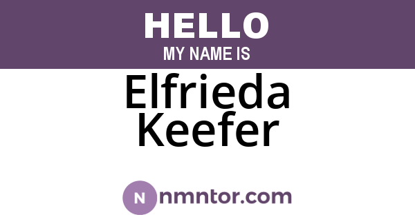 Elfrieda Keefer