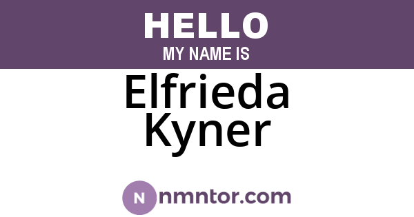 Elfrieda Kyner