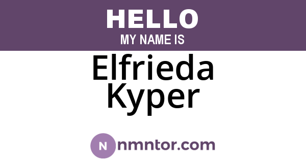 Elfrieda Kyper