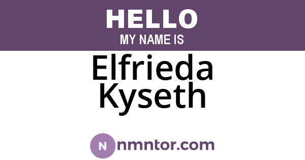 Elfrieda Kyseth
