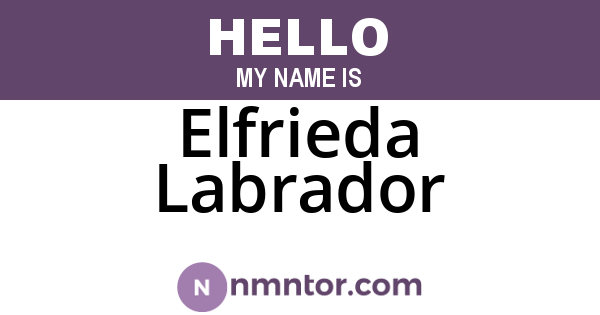 Elfrieda Labrador