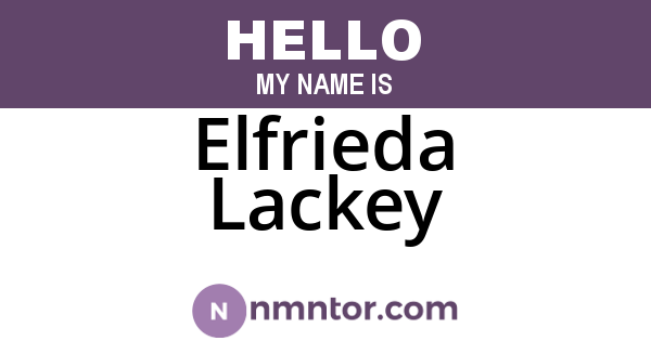 Elfrieda Lackey