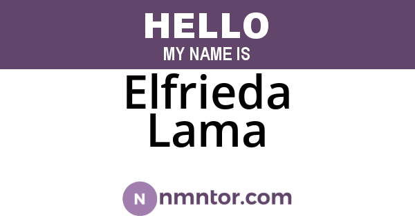 Elfrieda Lama