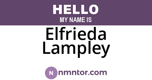 Elfrieda Lampley