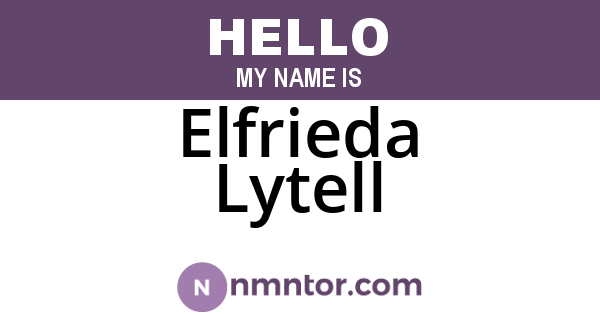 Elfrieda Lytell