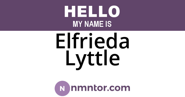 Elfrieda Lyttle