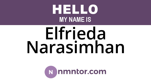 Elfrieda Narasimhan