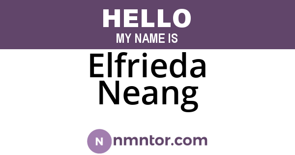 Elfrieda Neang