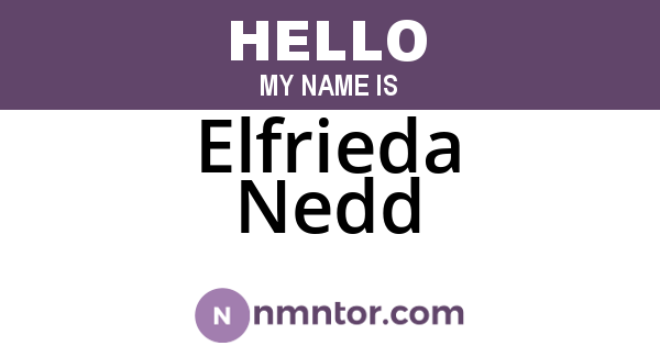 Elfrieda Nedd