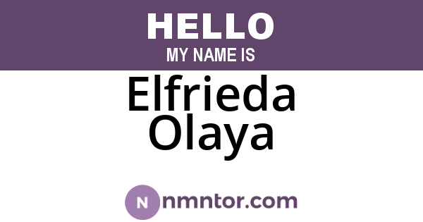 Elfrieda Olaya