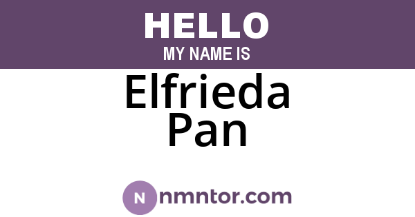 Elfrieda Pan