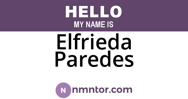 Elfrieda Paredes