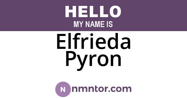 Elfrieda Pyron