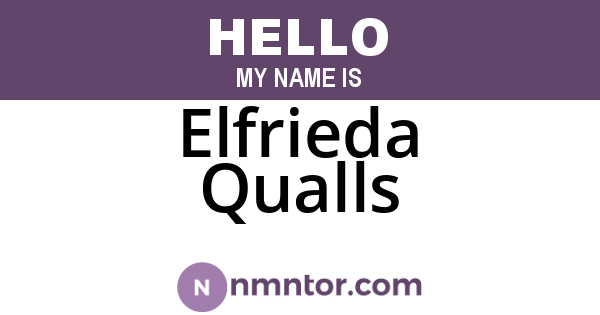 Elfrieda Qualls