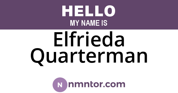 Elfrieda Quarterman