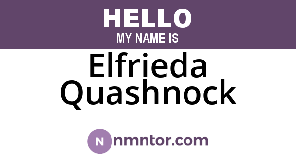 Elfrieda Quashnock