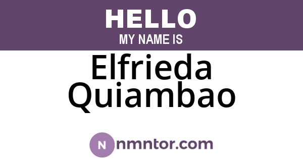Elfrieda Quiambao