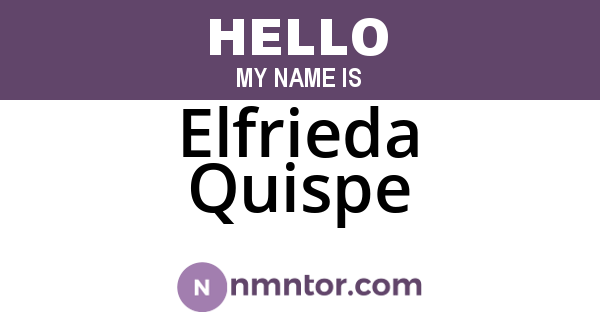 Elfrieda Quispe