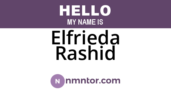 Elfrieda Rashid