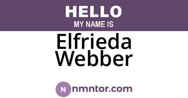 Elfrieda Webber
