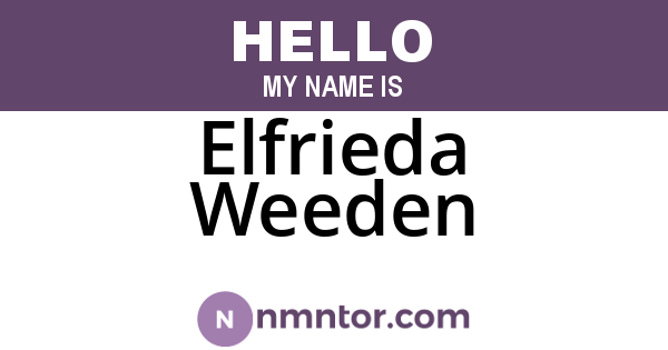 Elfrieda Weeden