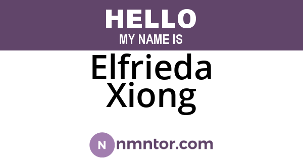 Elfrieda Xiong