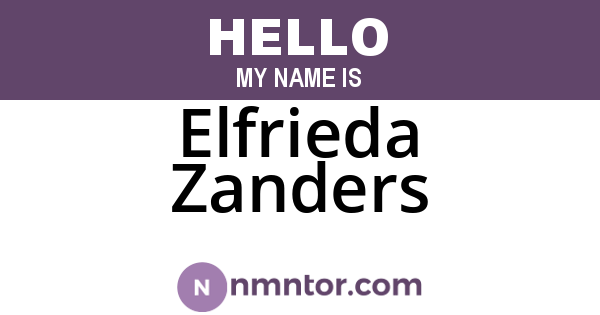 Elfrieda Zanders