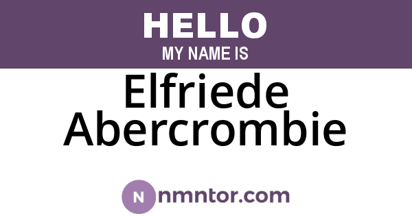 Elfriede Abercrombie