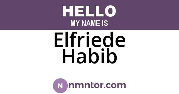 Elfriede Habib