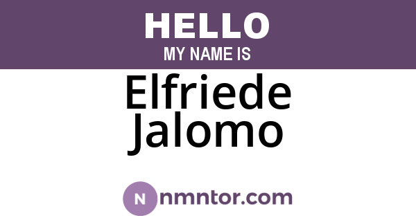 Elfriede Jalomo