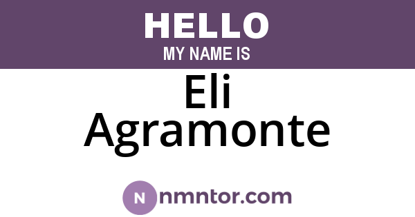 Eli Agramonte