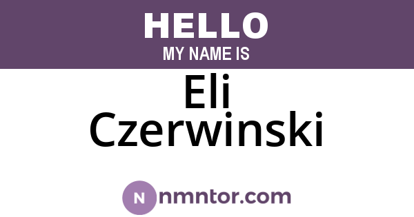 Eli Czerwinski