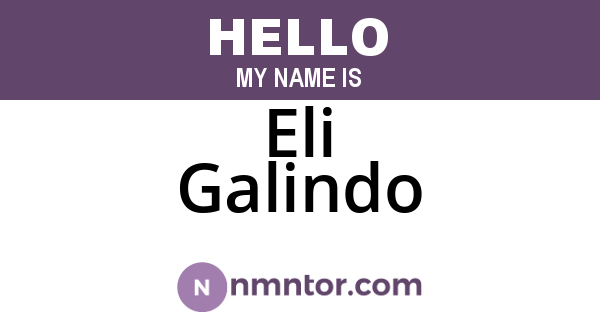 Eli Galindo