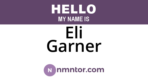 Eli Garner