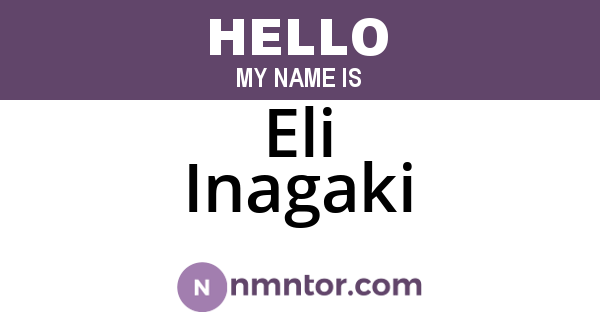 Eli Inagaki