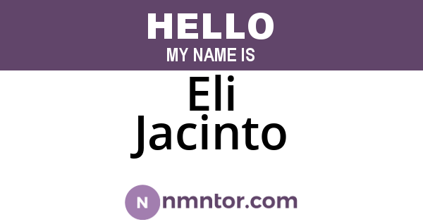 Eli Jacinto