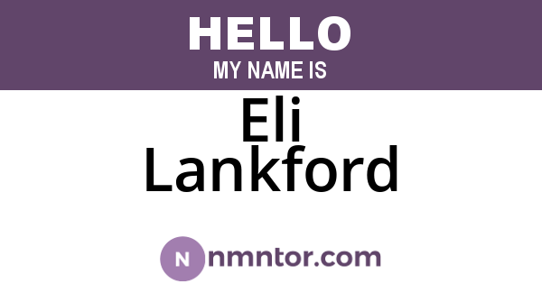 Eli Lankford