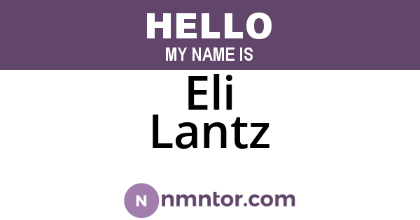Eli Lantz