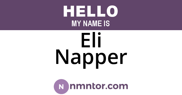 Eli Napper