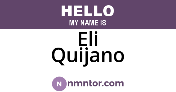 Eli Quijano