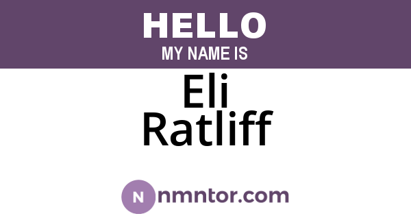 Eli Ratliff
