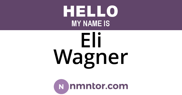 Eli Wagner