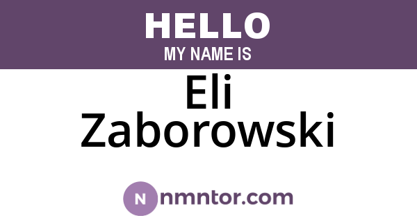 Eli Zaborowski