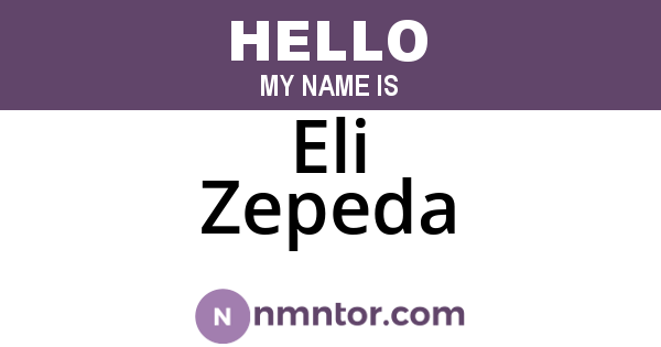 Eli Zepeda